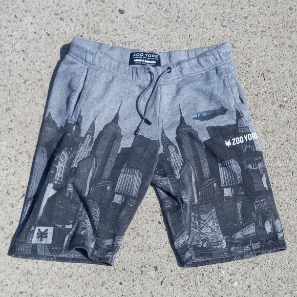 Zoo York Skyline Thread Collective SWEAT SHORTS New York City Landmarks (M) - Picture 1 of 16